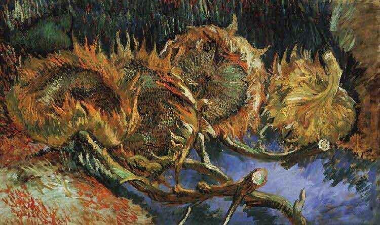 Vincent Van Gogh Four Withered Sunflowers Germany oil painting art